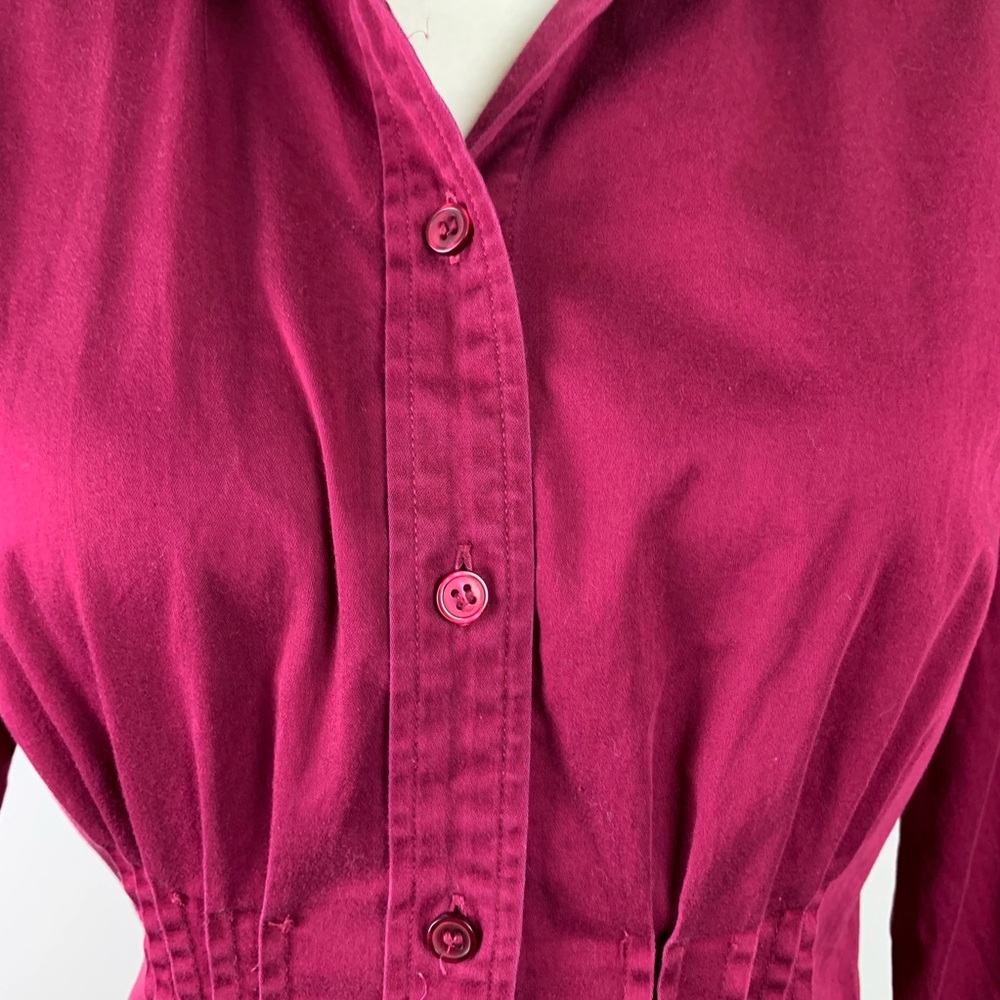 SOLD The Limited Button Down Dress Shirt Red - Picture 10 of 11